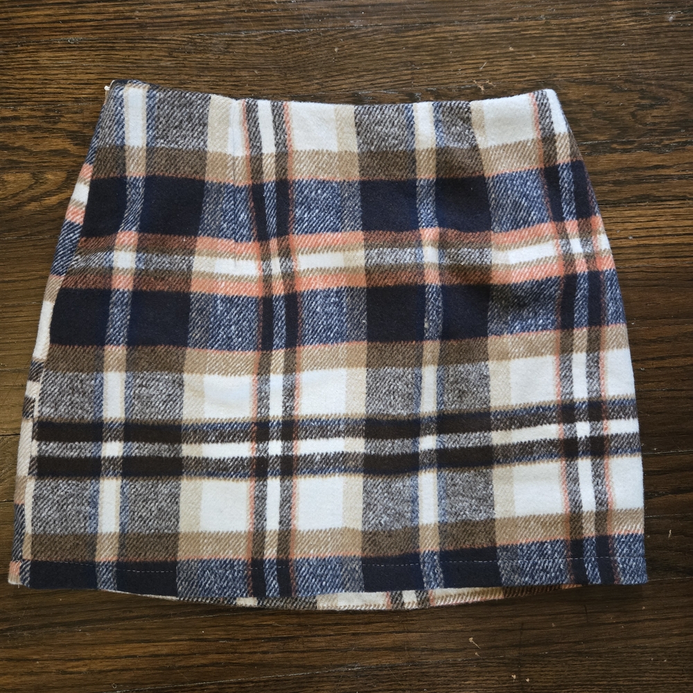 Plaid Mini Skirt - Multicolor